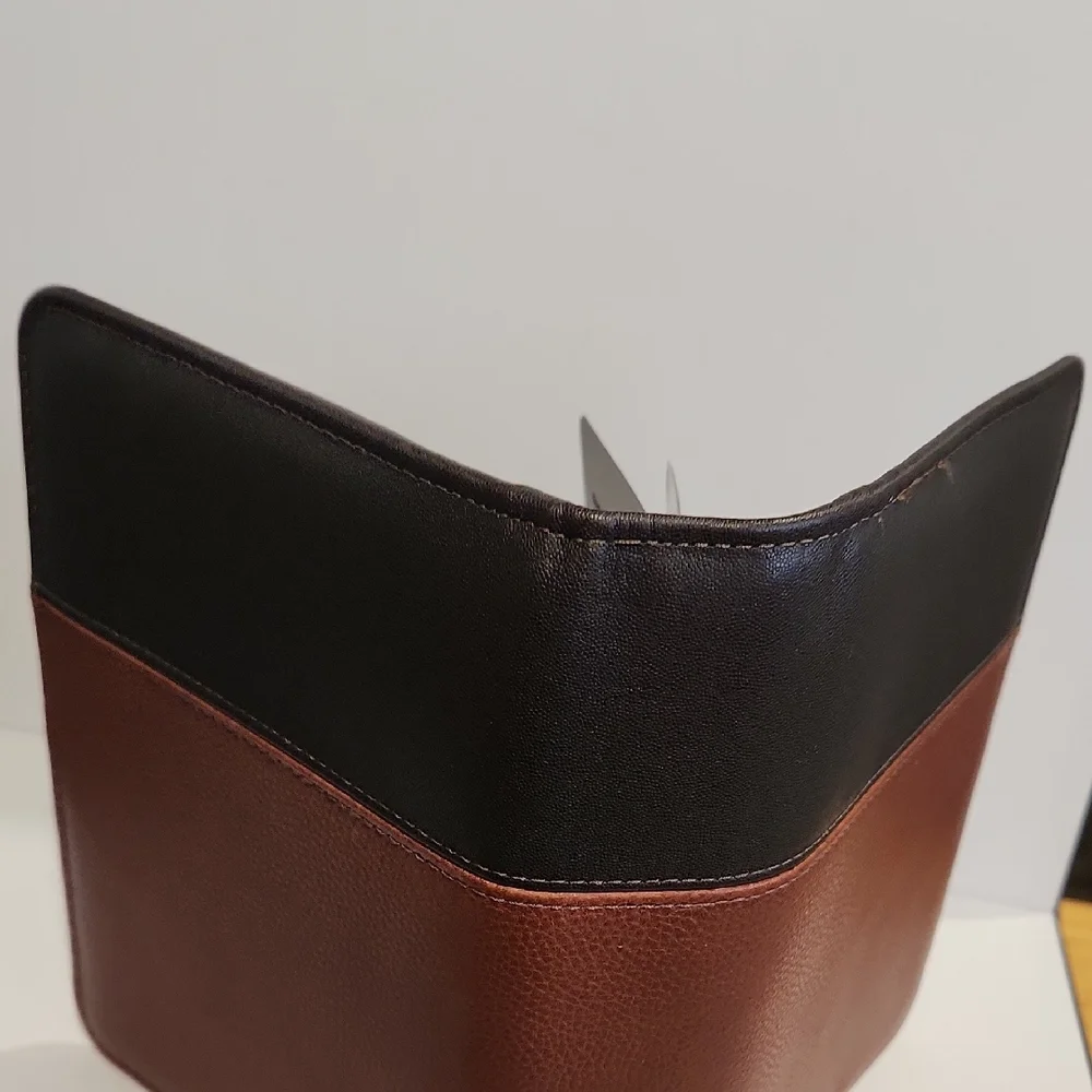Franklin Covey Two-Tone Brown Leatherette Journal Cover